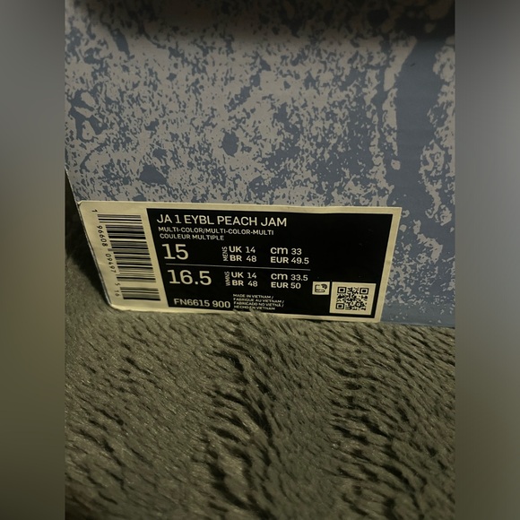 Nike Ja 1 EYBL Peach Jam Size 15 Brand New - Picture 10 of 11